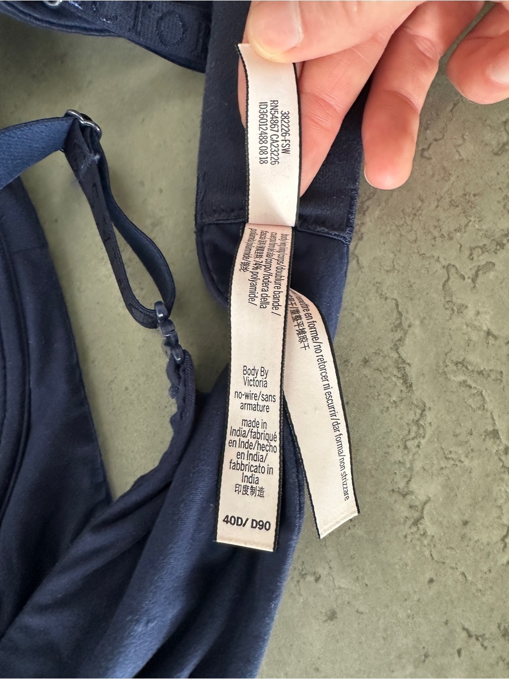 Victoria's Secret Navy Blue Lightly Padded T-Shirt Bra - Picture 8 of 9